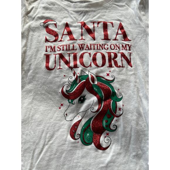 The Children’s Place - Santa I’m Still Waiting On My Unicorn Top - Picture 3 of 5
